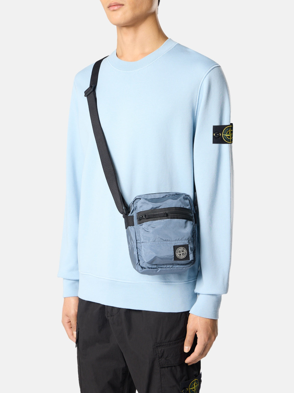 Stone Island Crossbody Bag with Pockets and Adjustable Strap 9200015