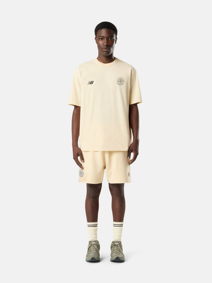 Stone Island Loose-Wide-Leg-Fit Shorts with Drawstring Waistband