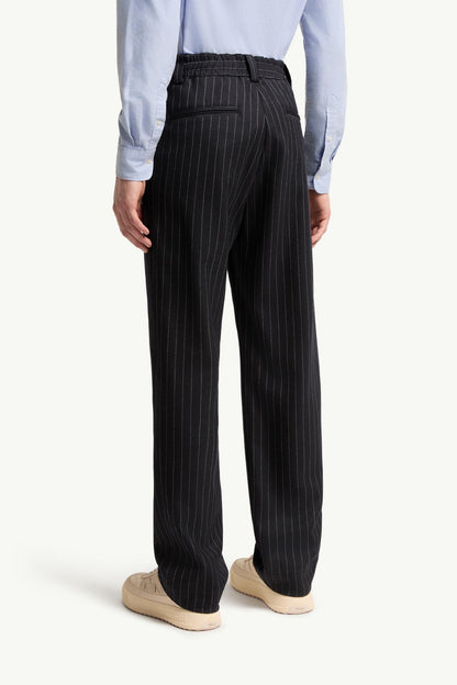 Moncler Tailored Pinstripe Pants Dark Blue Dark Blue