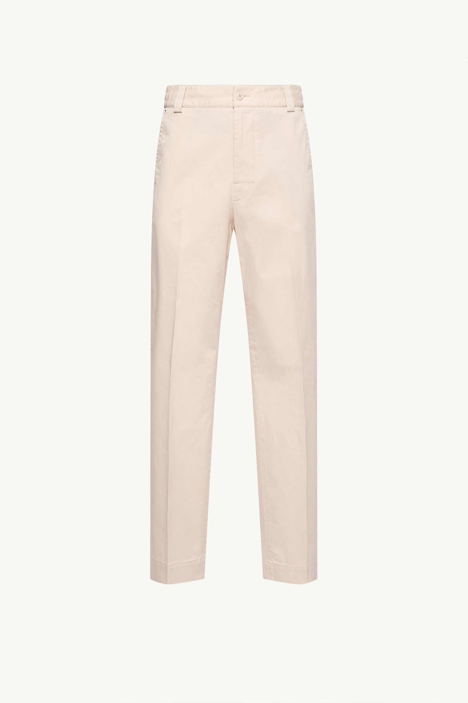 Moncler Tailored Cotton Pants White Ivory White Ivory