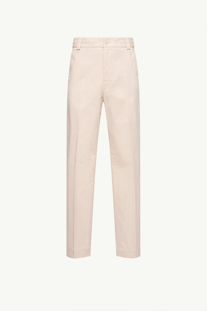 Moncler Tailored Cotton Pants White Ivory White Ivory