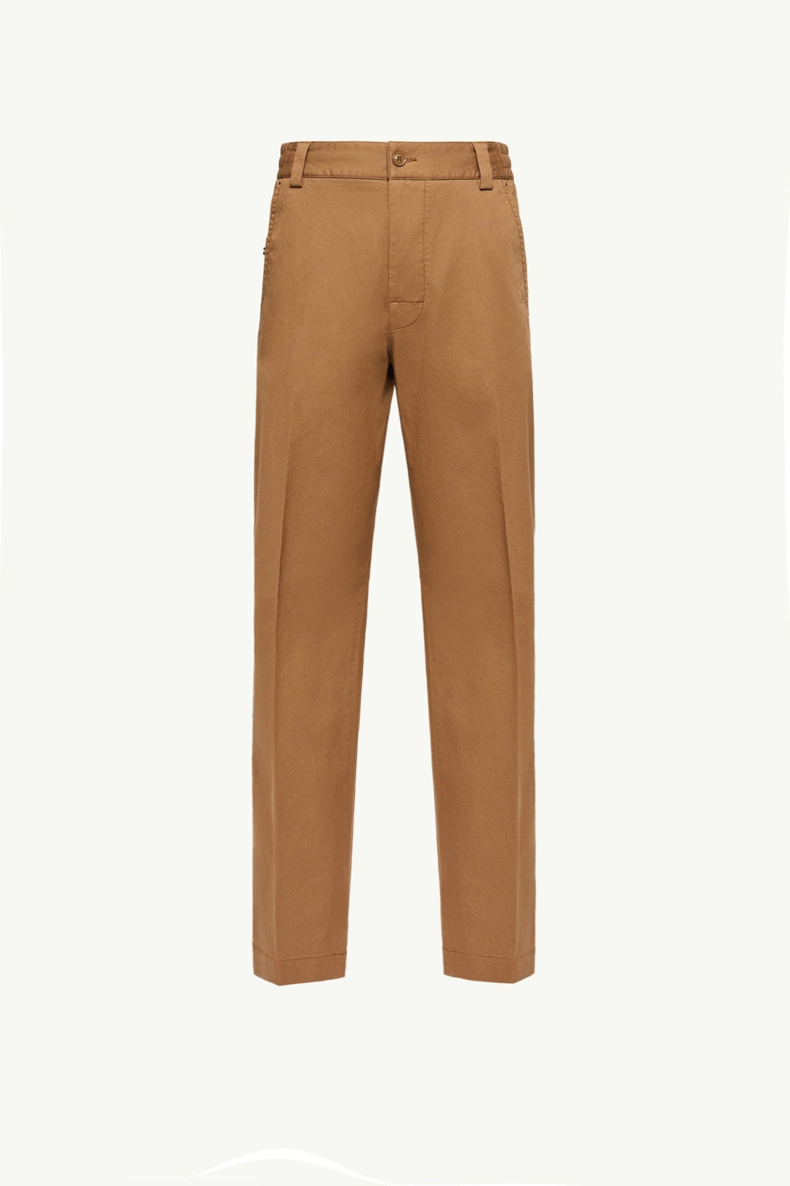 Moncler Tailored Cotton Pants Camel Beige Camel Beige