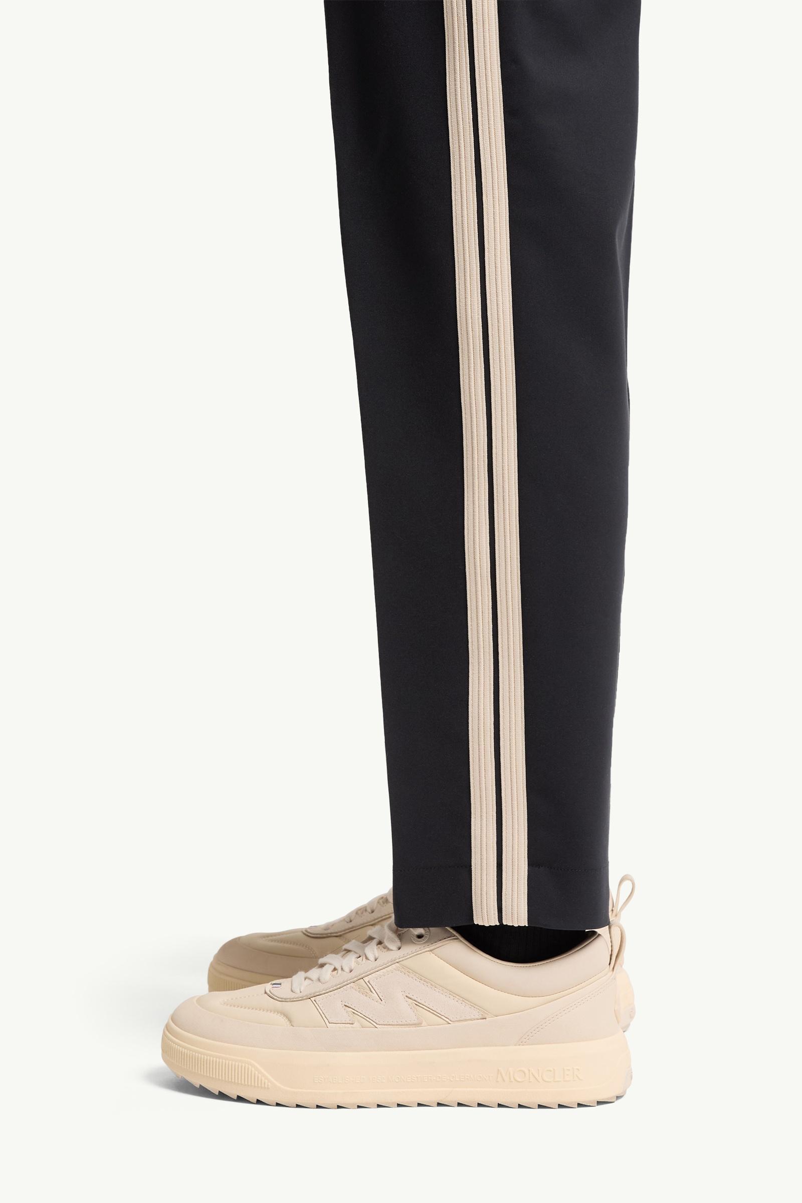 Moncler Tailored Cotton Blend Pants Dark Blue Dark Blue