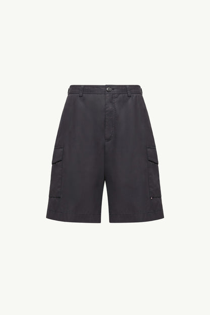 Moncler Gabardine Cargo Shorts Navy Blue Navy Blue