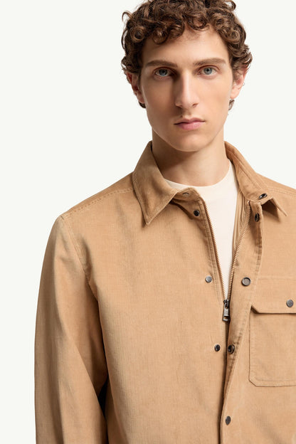 Moncler Corduroy Shirt Beige Beige