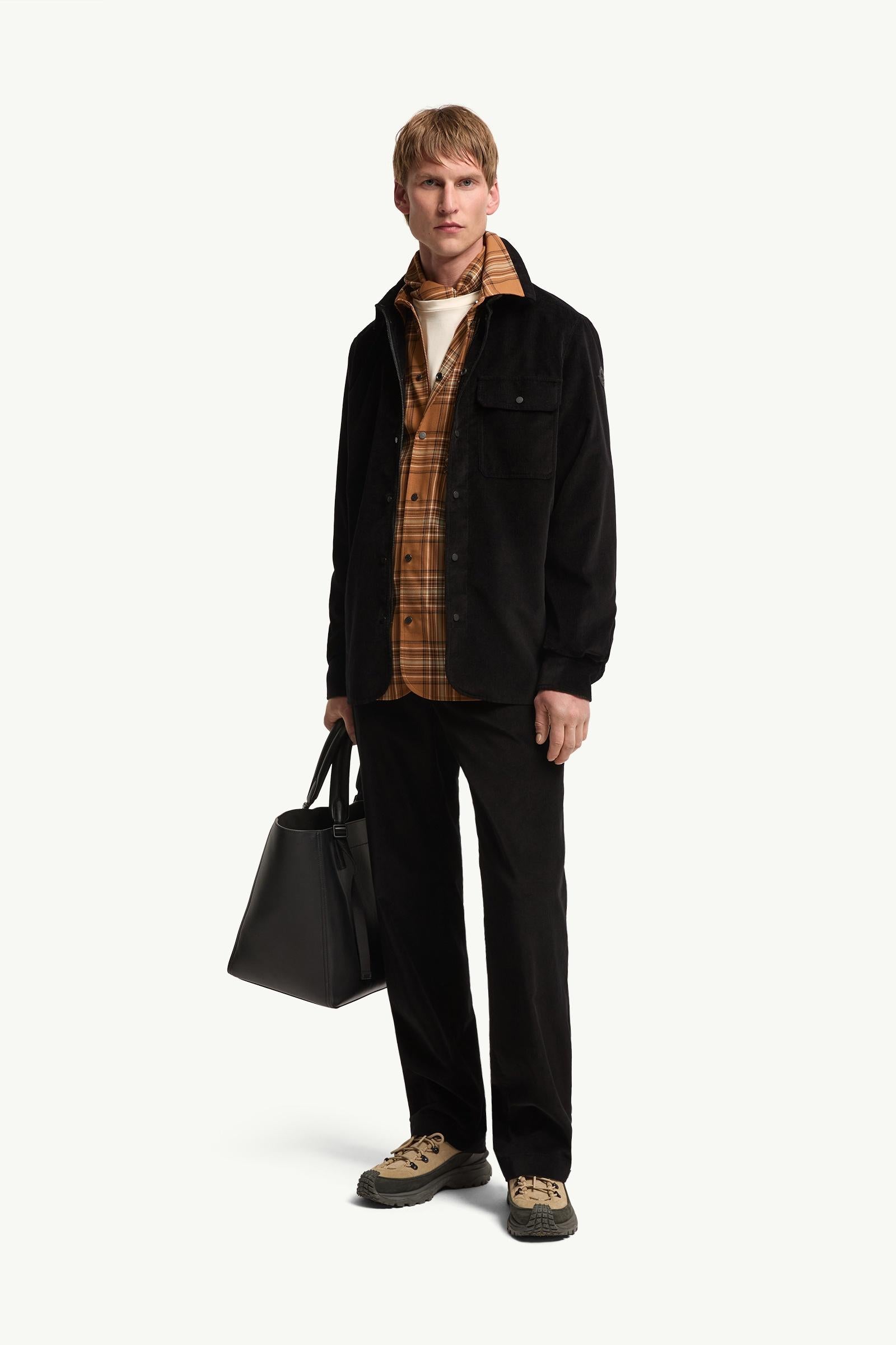 Moncler Corduroy Shirt Black Black