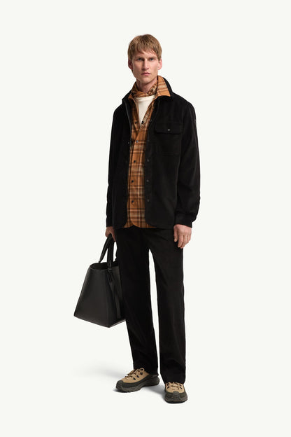 Moncler Corduroy Shirt Black Black