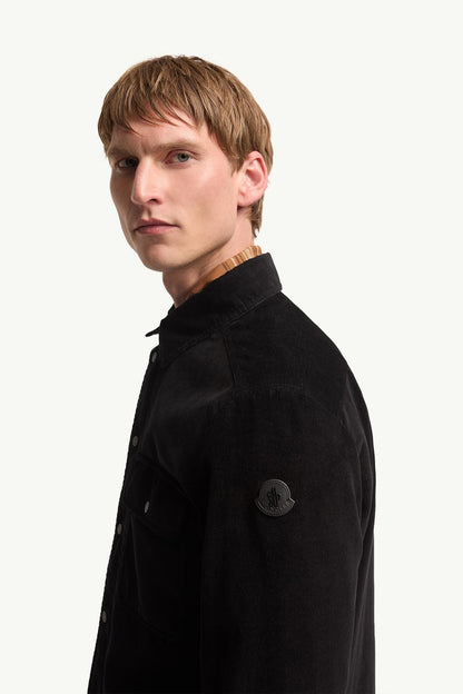 Moncler Corduroy Shirt Black Black