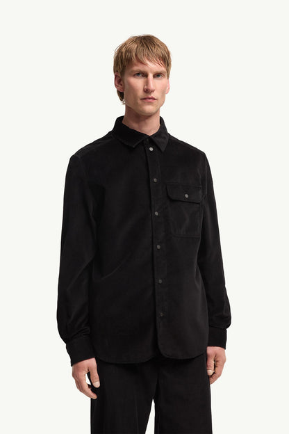 Moncler Corduroy Shirt Black Black