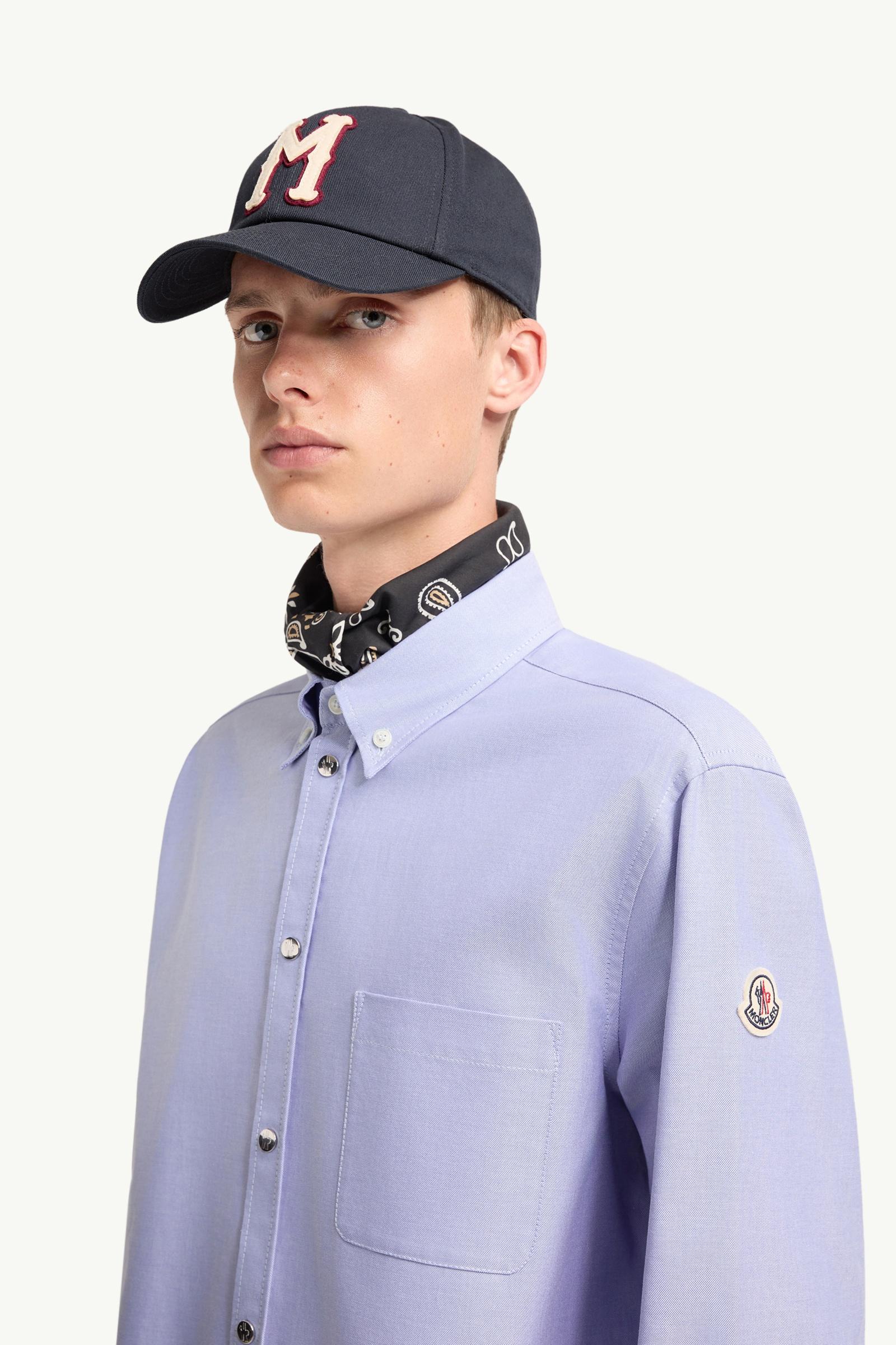 Moncler Cotton Shirt Light Blue Light Blue