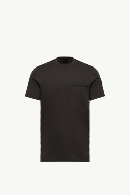 Moncler Cotton Jersey T-Shirt With Chest Pocket Black Black