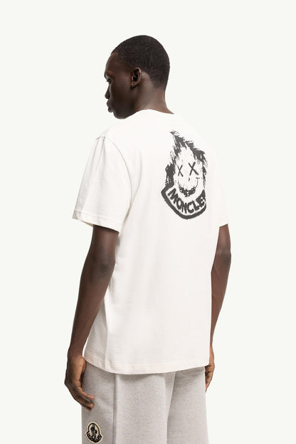 Moncler Logo Cotton T-Shirt White White