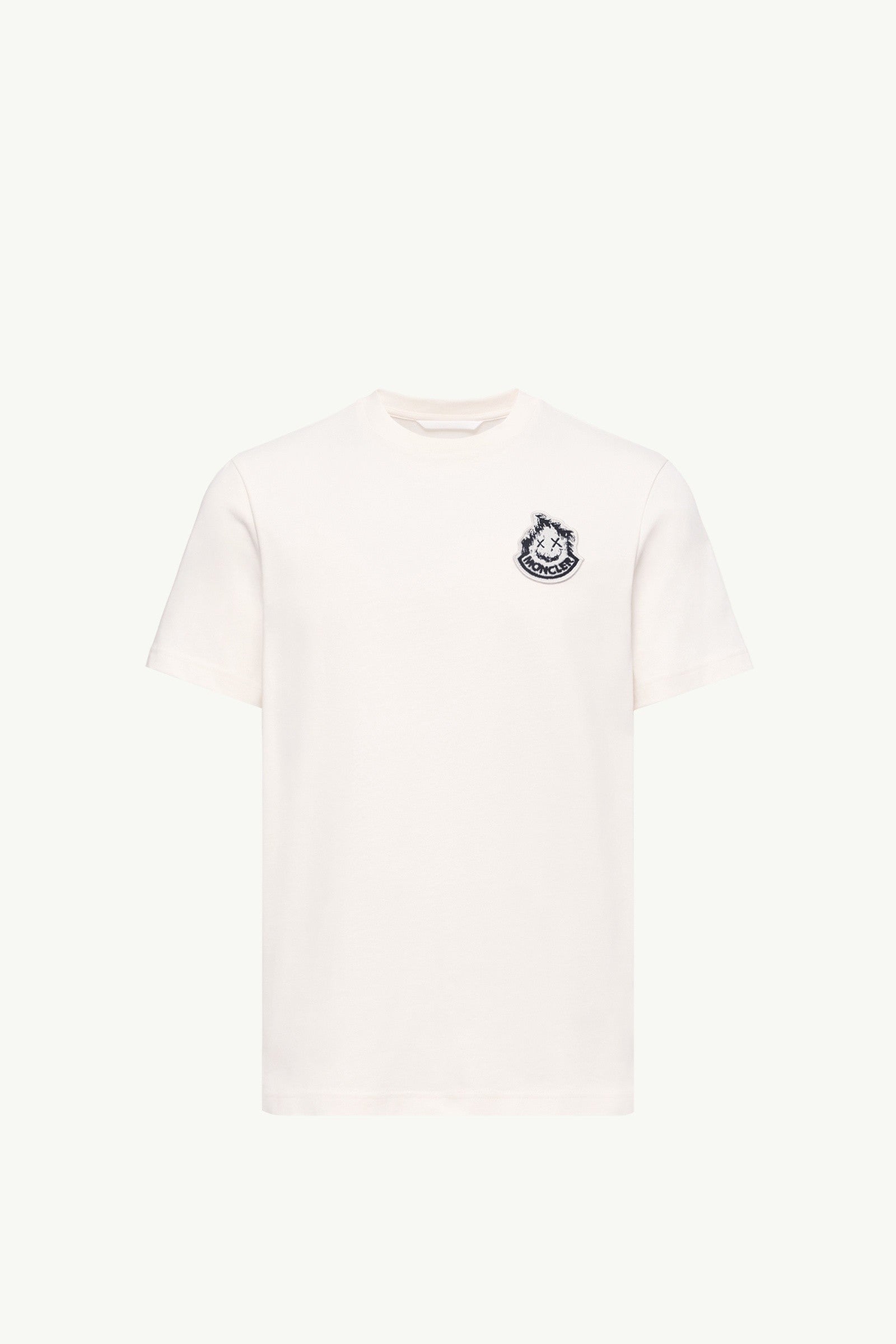 Moncler Logo Cotton T-Shirt White White