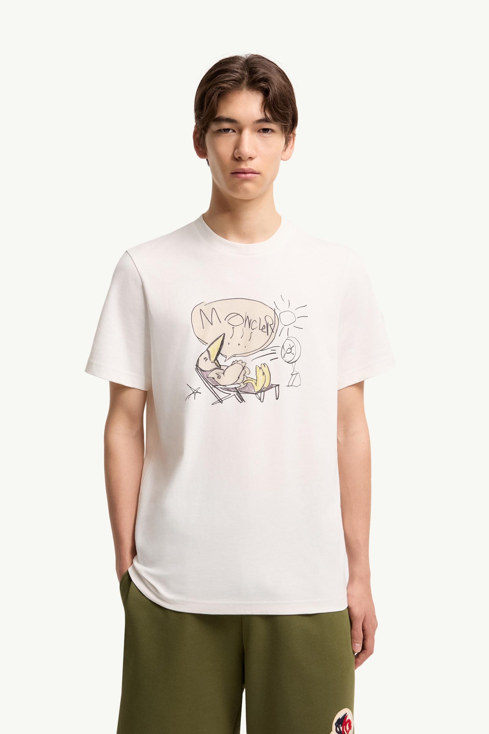 Moncler Monduck Cotton T-Shirt White White