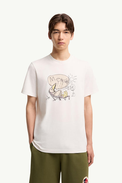 Moncler Monduck Cotton T-Shirt White White