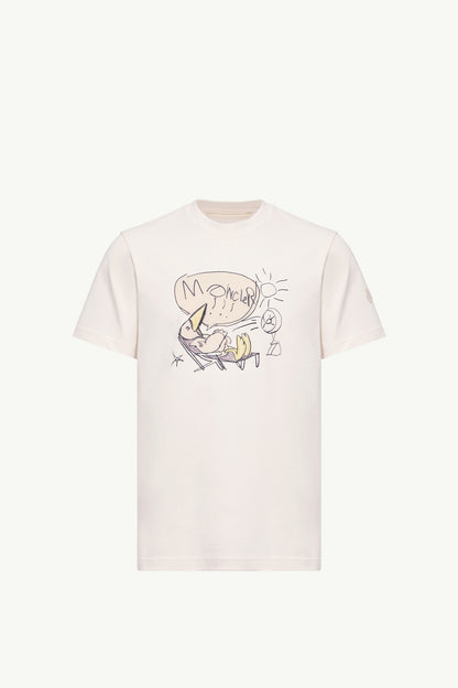 Moncler Monduck Cotton T-Shirt White White