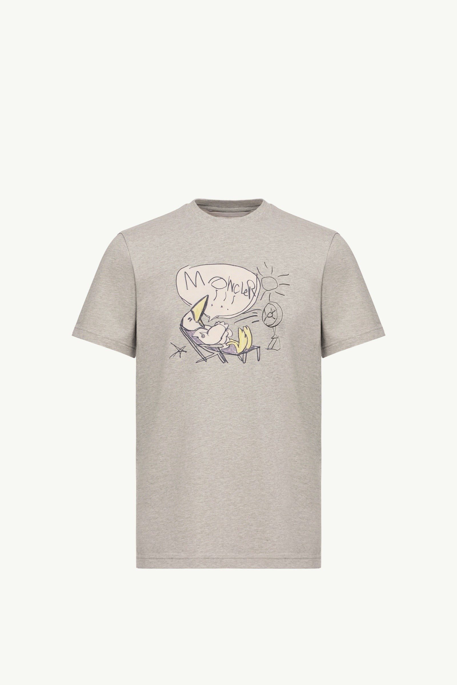 Moncler Monduck Cotton T-Shirt Grey Grey