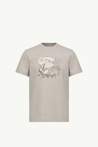Moncler Monduck Cotton T-Shirt Grey Grey