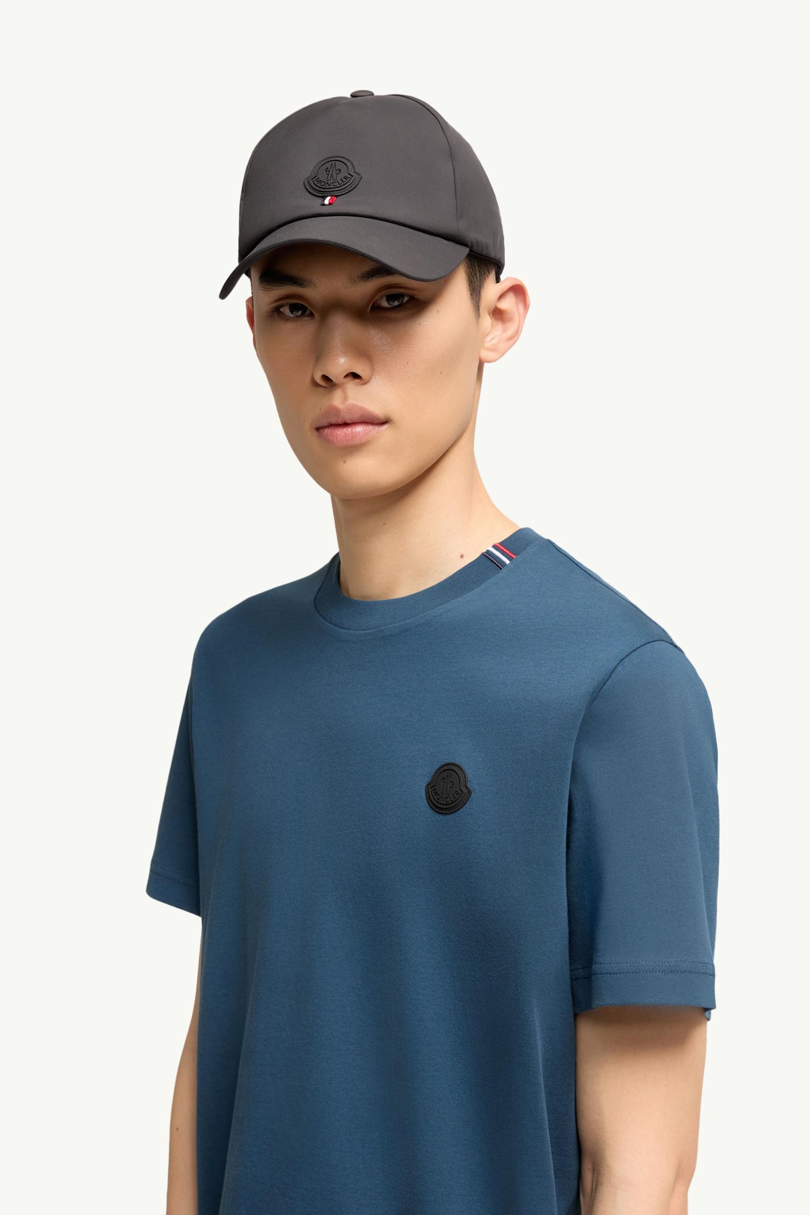Moncler Logo Cotton T-Shirt Ink Blue Ink Blue