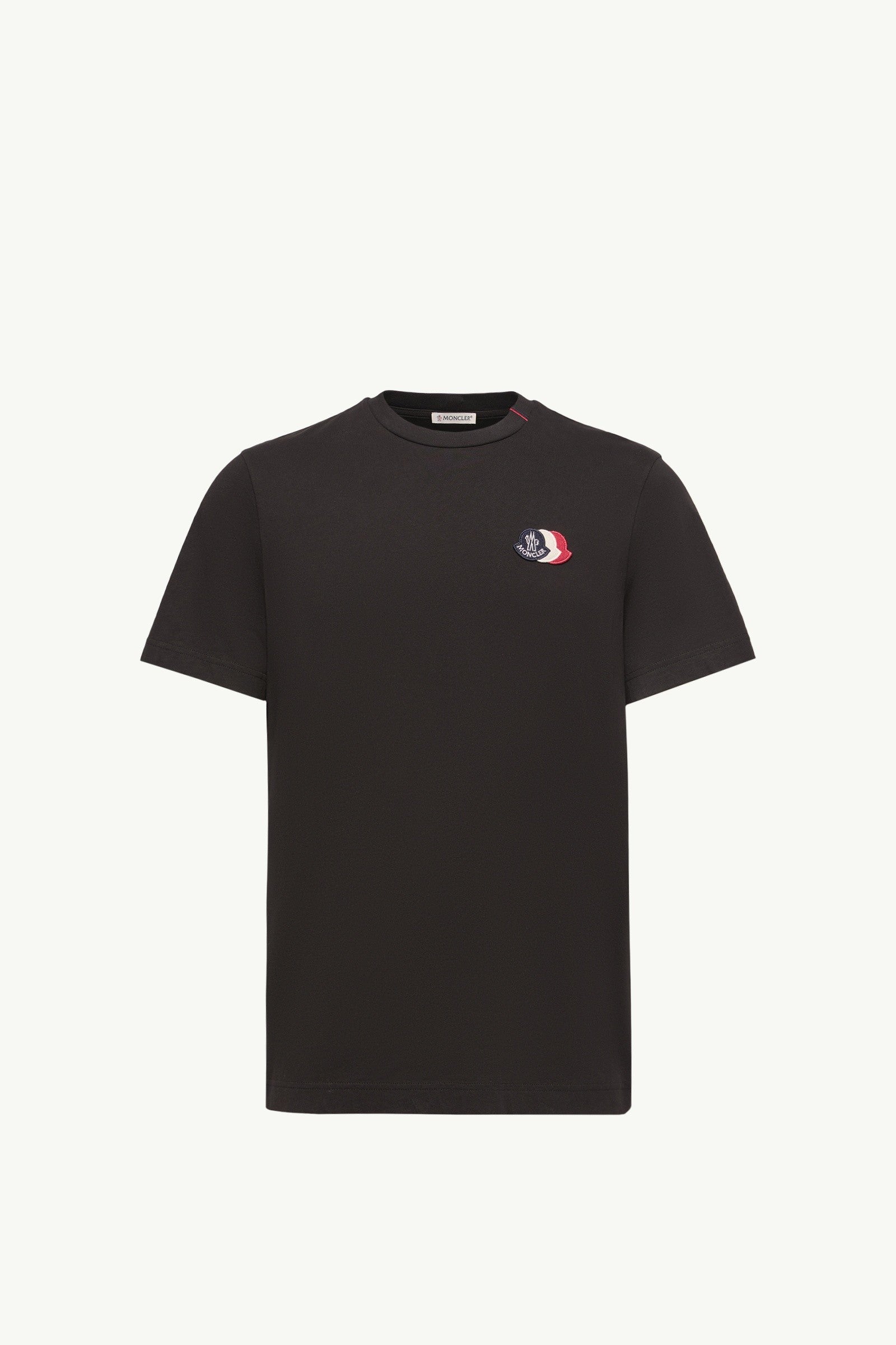 Moncler Logo Cotton T-Shirt Black Black