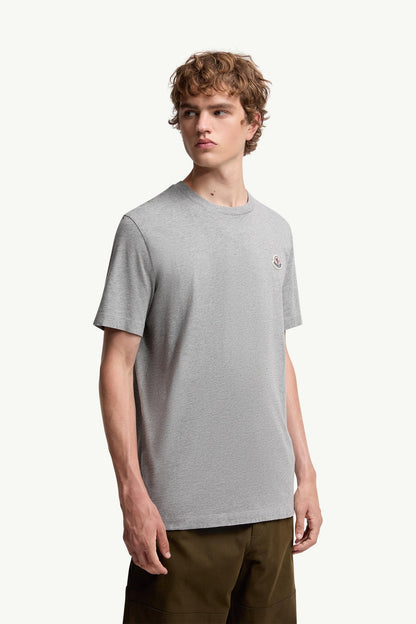 Moncler Logo Patch Cotton T-Shirt (Pack Of Three) White & Black & Grey White & Black & Grey