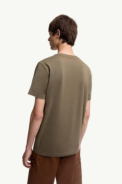 Moncler Logo Patch Cotton T-Shirt (Pack Of Three) Black & White & Olive Green Black & White & Olive Green