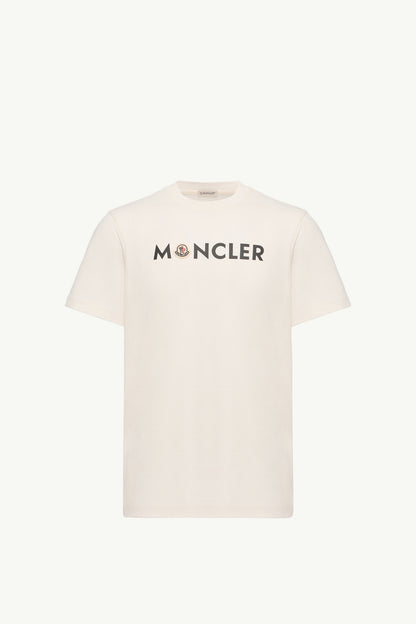 Moncler Logo Cotton T-Shirt White White