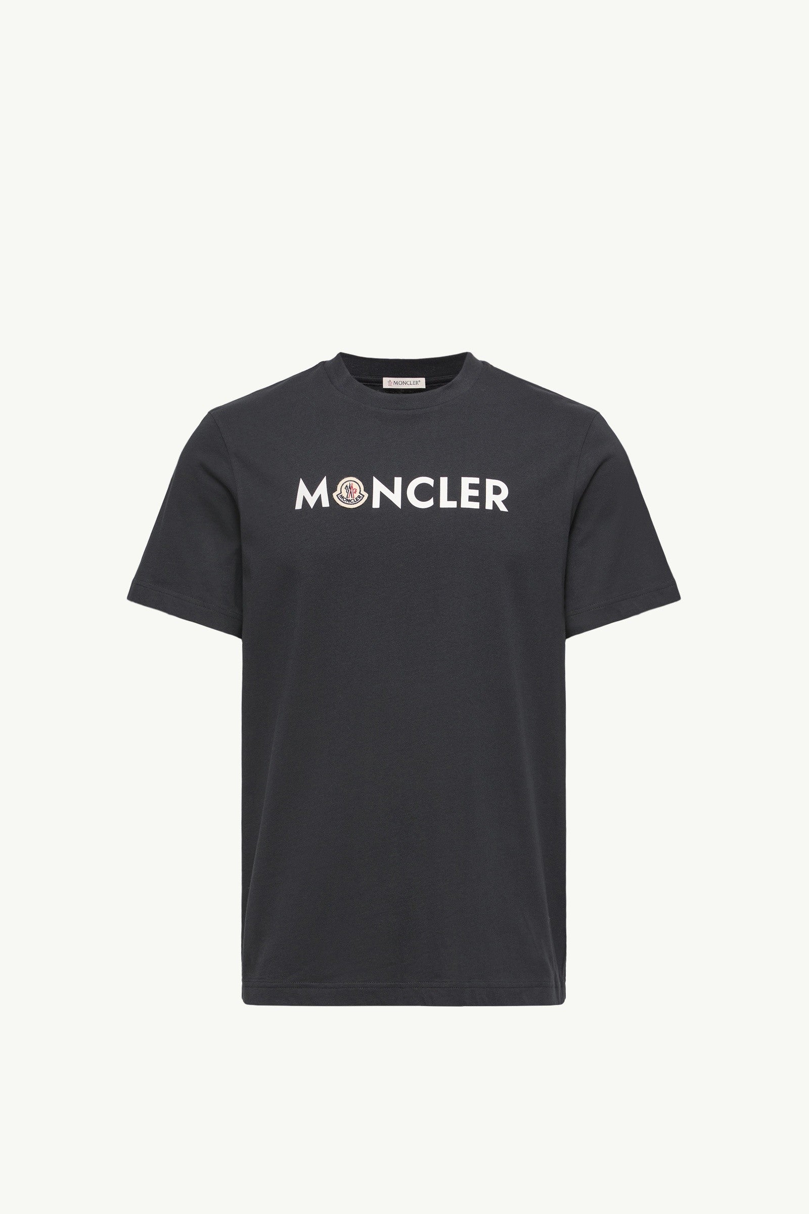 Moncler Logo Cotton T-Shirt Dark Blue Dark Blue