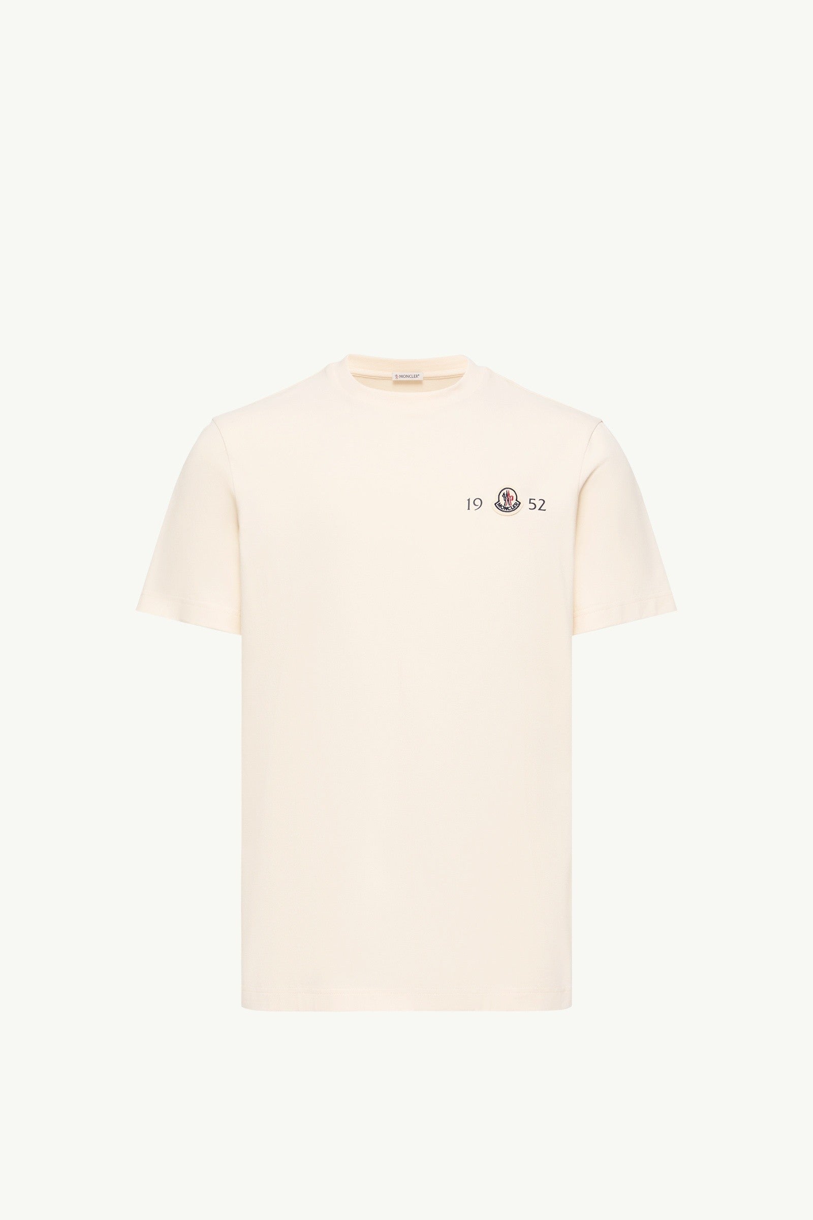 Moncler Logo Cotton T-Shirt White White