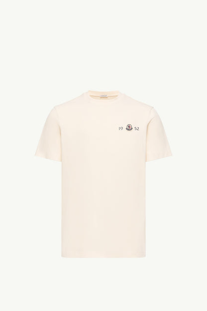 Moncler Logo Cotton T-Shirt White White