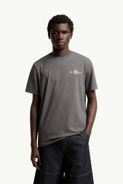Moncler Logo Cotton T-Shirt Dark Grey Dark Grey