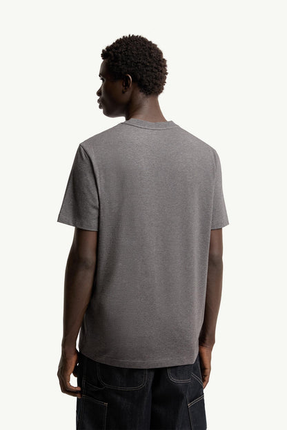 Moncler Logo Cotton T-Shirt Dark Grey Dark Grey
