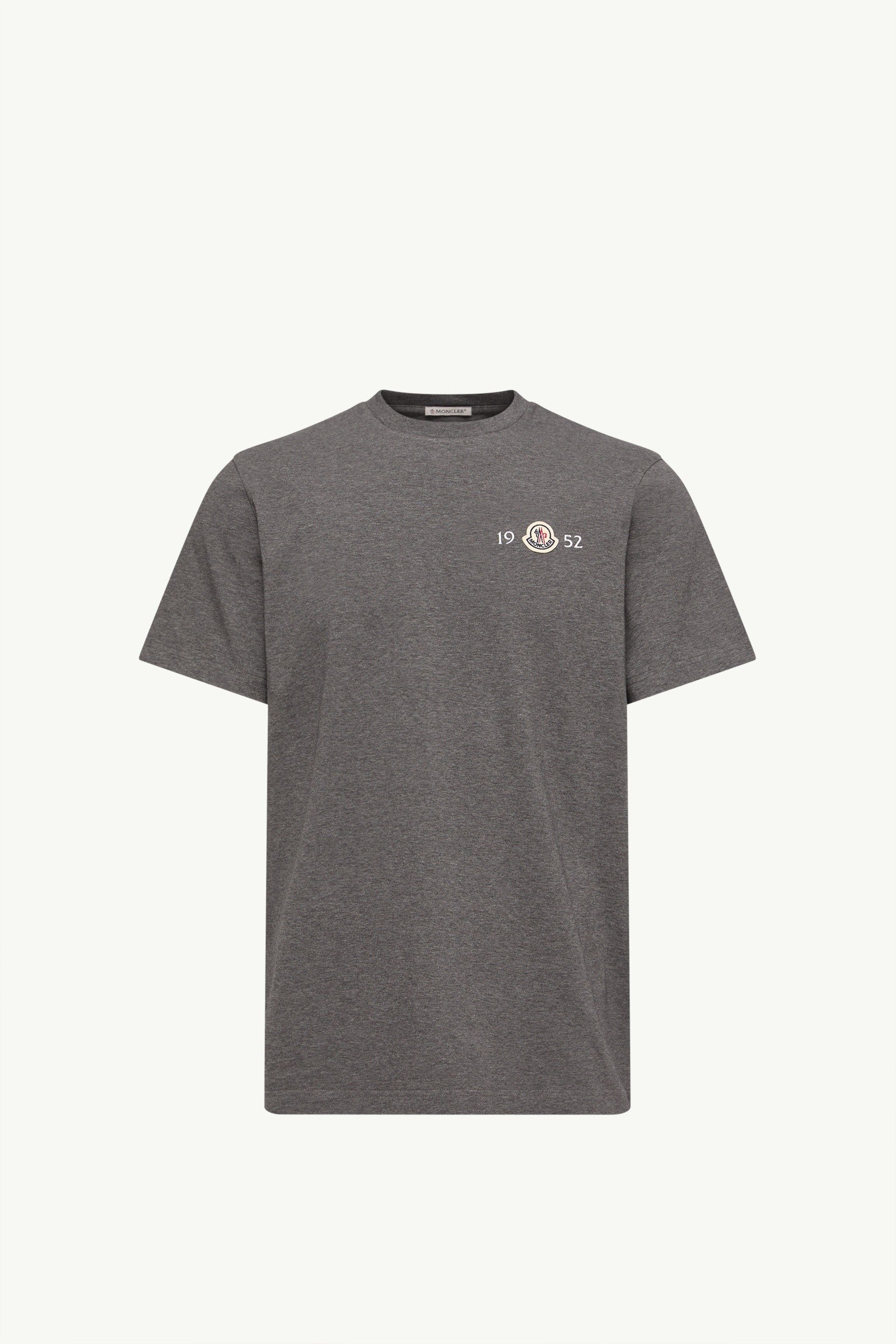 Moncler Logo Cotton T-Shirt Dark Grey Dark Grey