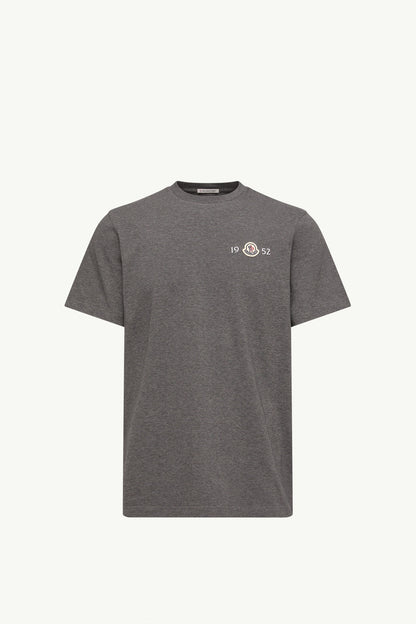 Moncler Logo Cotton T-Shirt Dark Grey Dark Grey
