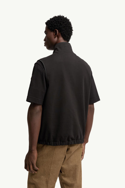 Moncler Reversible Zip-Up Vest Black Black