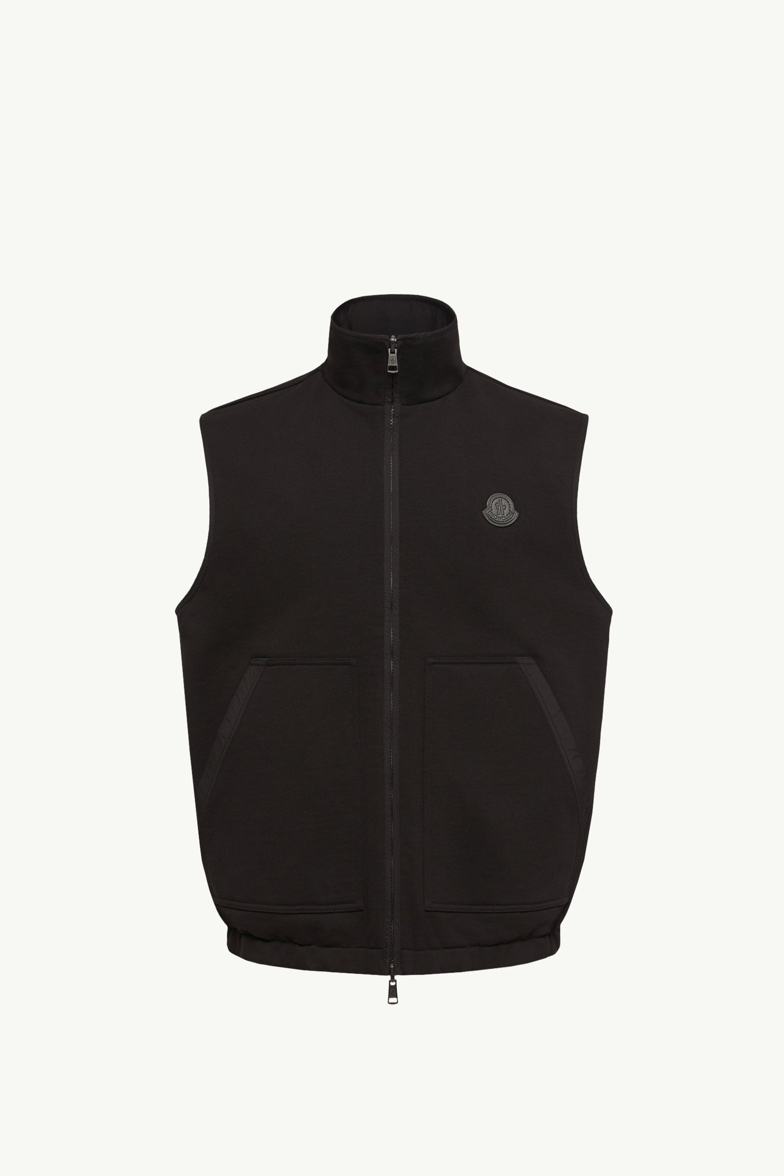 Moncler Reversible Zip-Up Vest Black Black