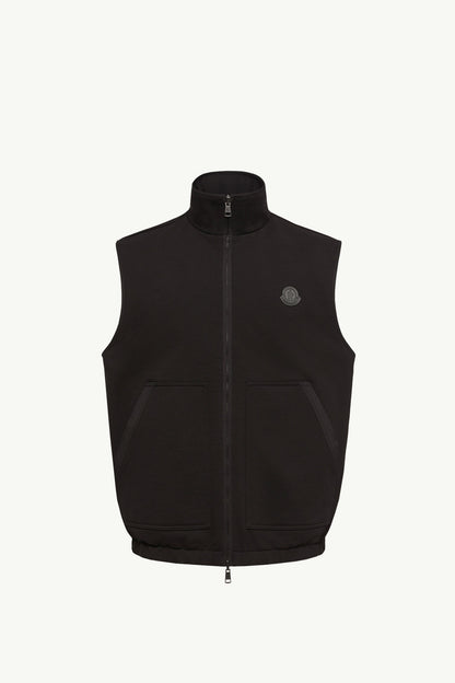 Moncler Reversible Zip-Up Vest Black Black
