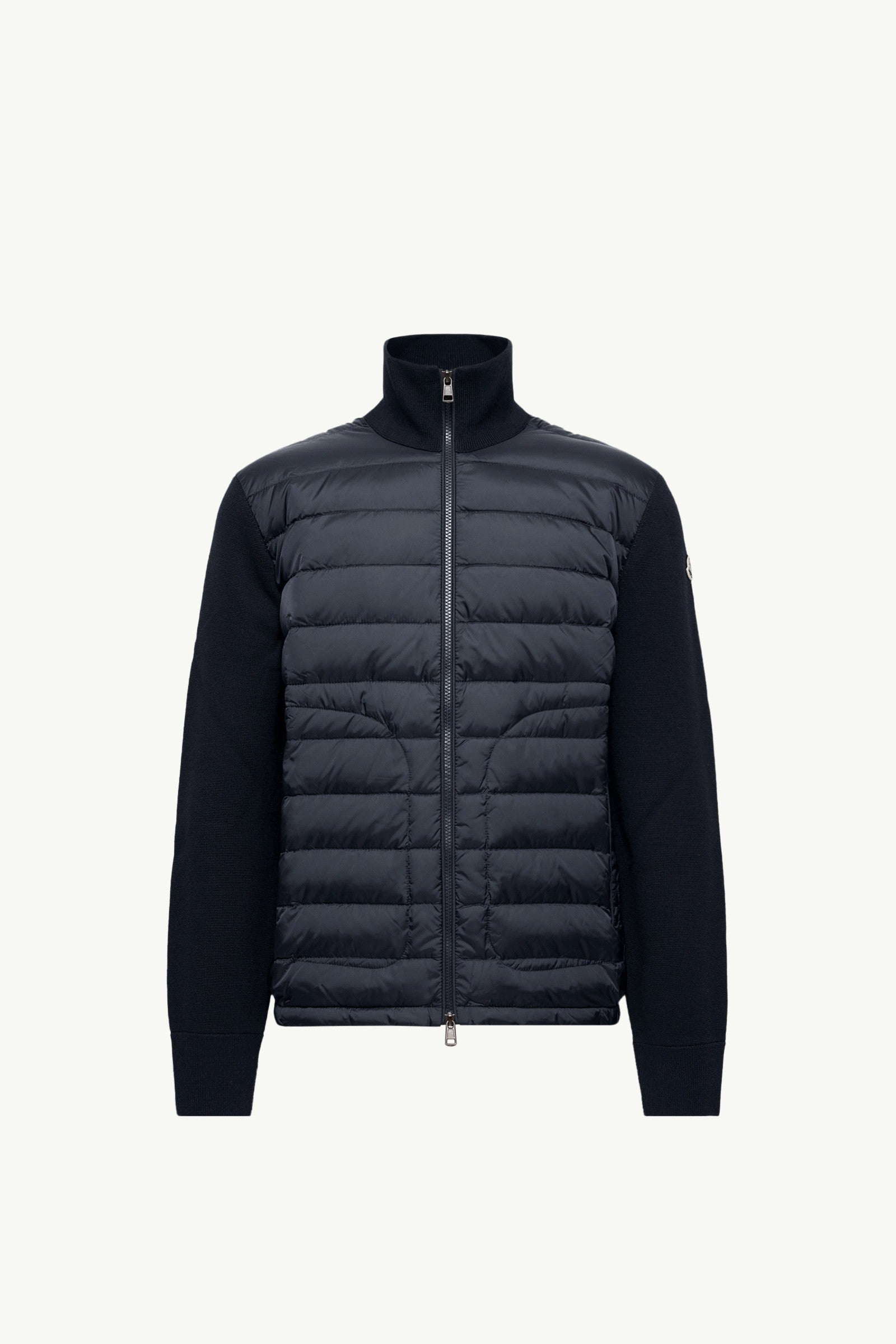 Moncler Padded Zip-Up Cardigan Navy Blue Navy Blue