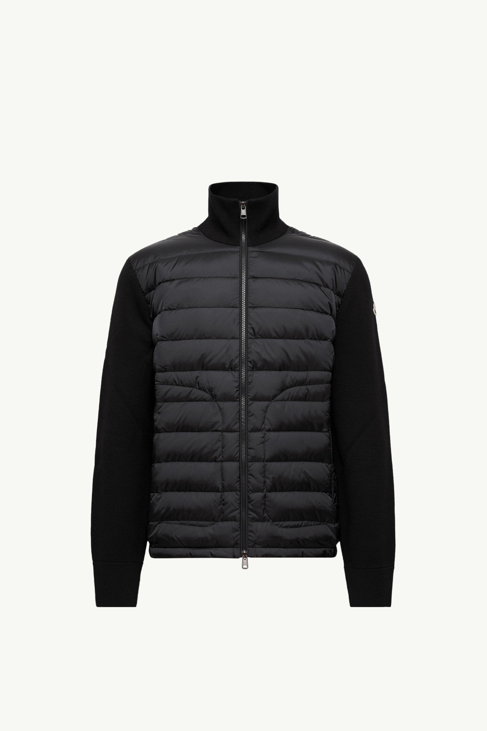 Moncler Padded Zip-Up Cardigan Black Black