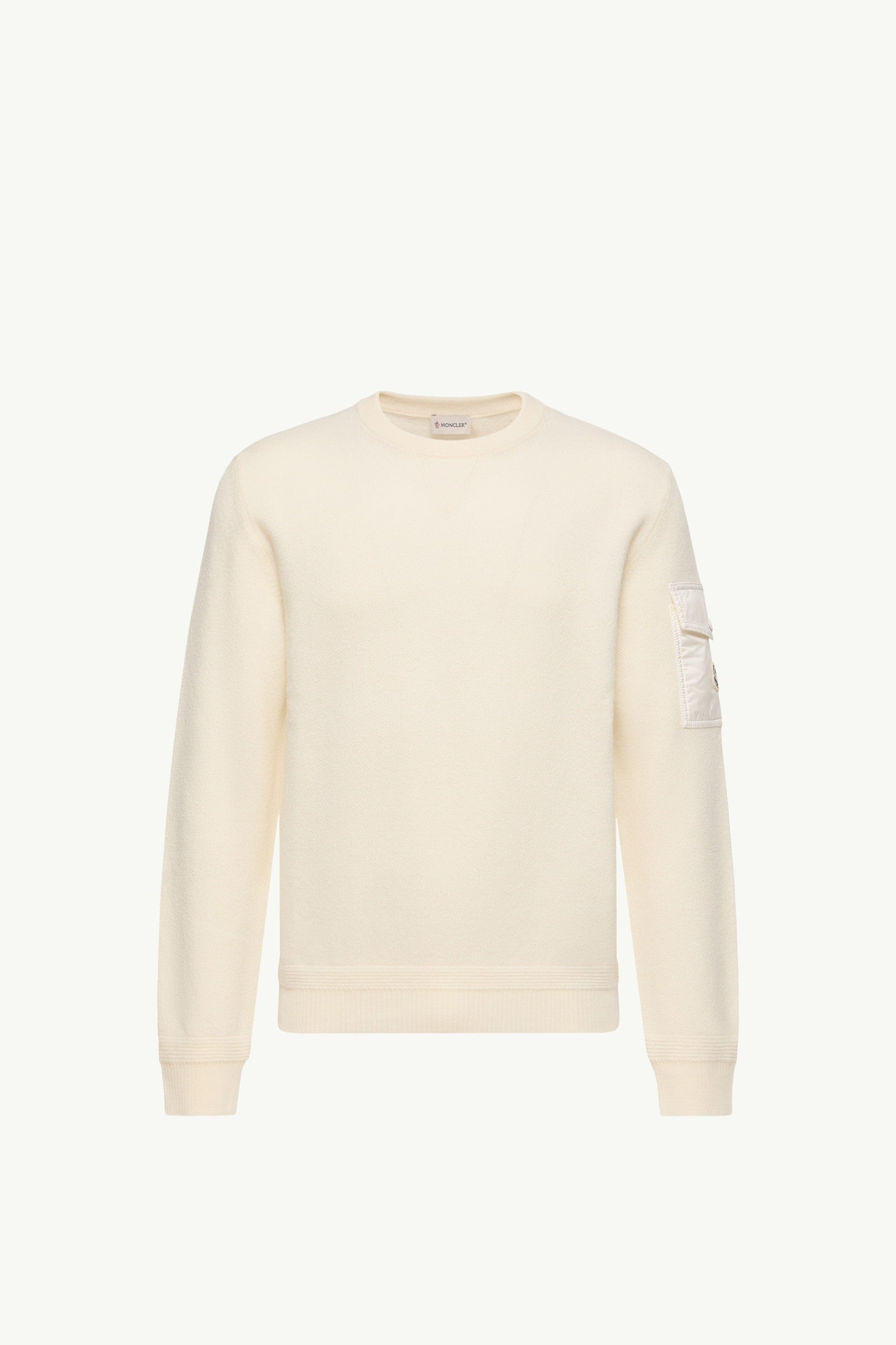 Moncler Wool Sweater White White