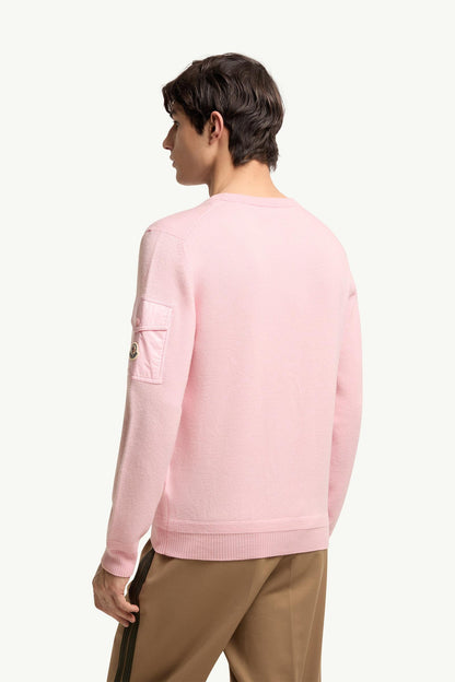 Moncler Wool Sweater Light Pink Light Pink