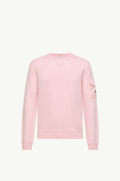 Moncler Wool Sweater Light Pink Light Pink