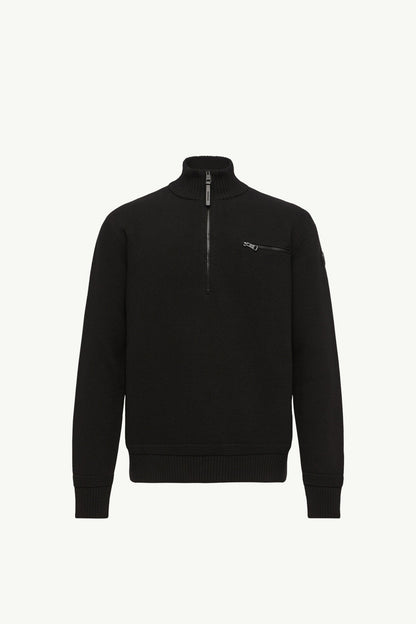 Moncler Wool & Cashmere Blend Turtleneck Sweater Black Black