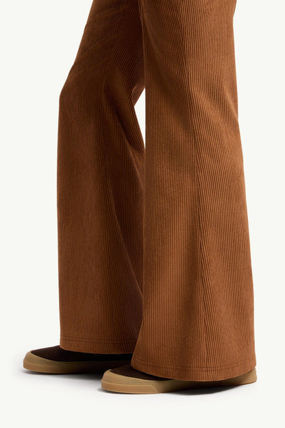 Moncler Corduroy Wide Leg Pants Camel Beige Camel Beige