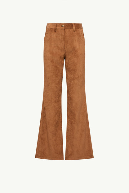 Moncler Corduroy Wide Leg Pants Camel Beige Camel Beige