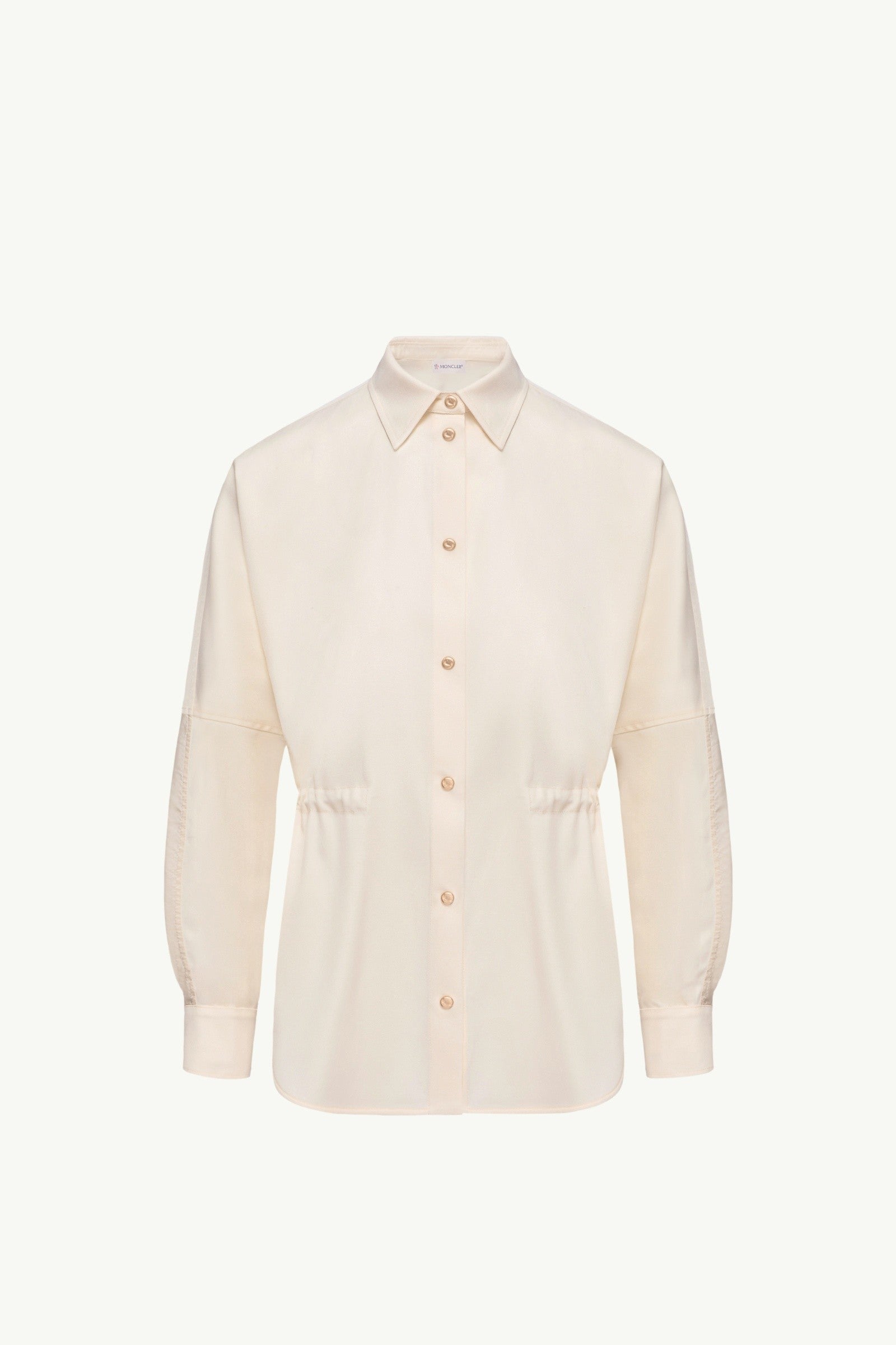 Moncler Wool Long Sleeve Shirt White Ivory White Ivory