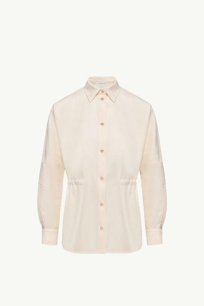 Moncler Wool Long Sleeve Shirt White Ivory White Ivory
