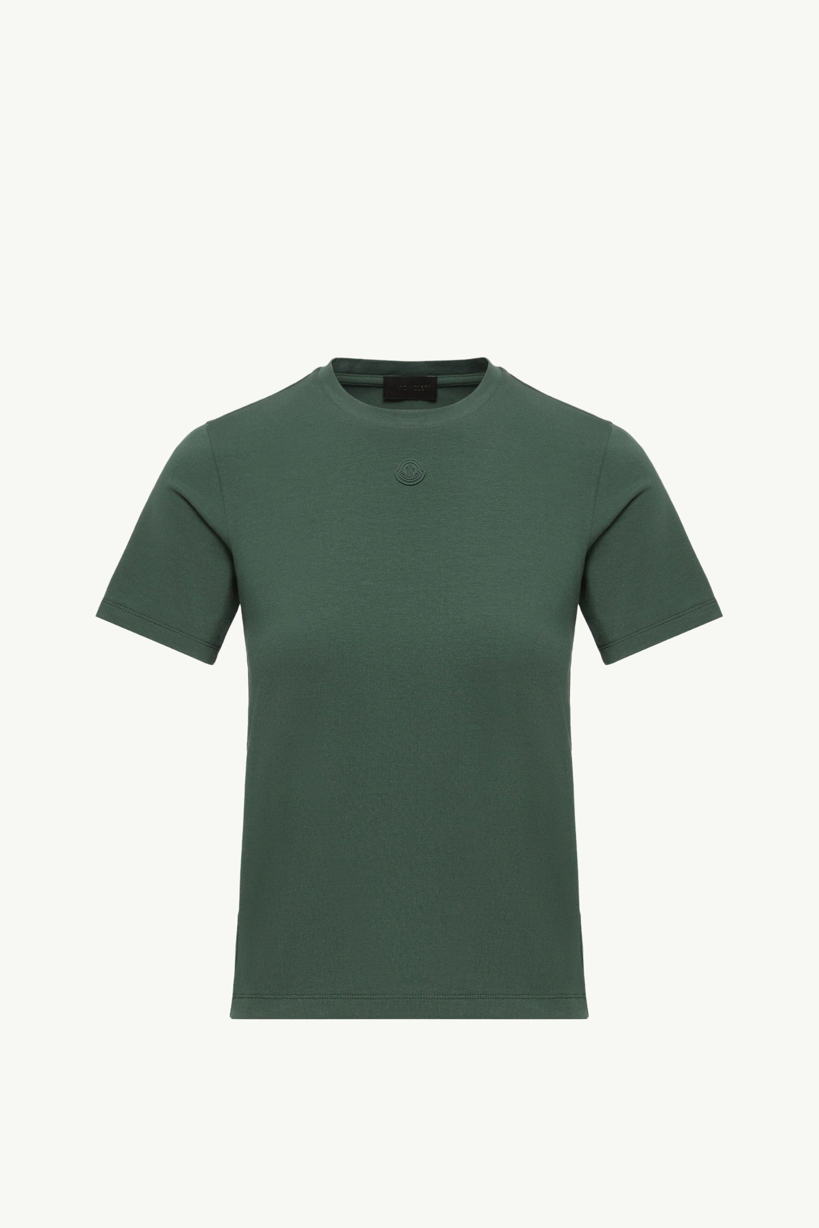 Moncler Logo Cotton Jersey T-Shirt Dark Green Dark Green