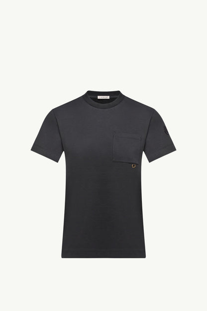 Moncler Metal Logo Cotton T-Shirt Dark Blue Dark Blue