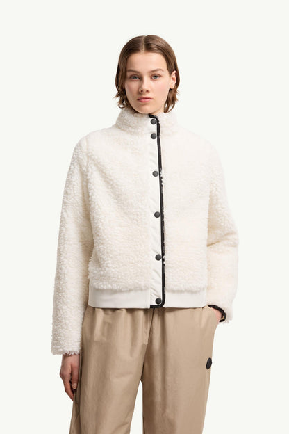 Moncler Diamond-Quilted Padded Cardigan White White